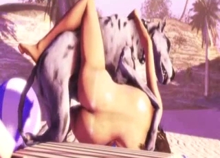 Amazing 3D beast porno action with dog