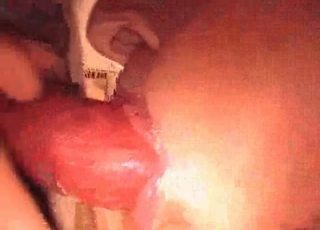 Red dick of a doggy looks so freaking mouth-watering