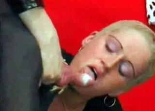 Professional zoophile is tasting a doggy's boner