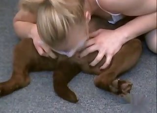 Playing with nice hole of my sexy doggy