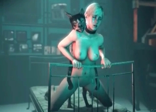 Kinky 3D zoophilia with a Doberman