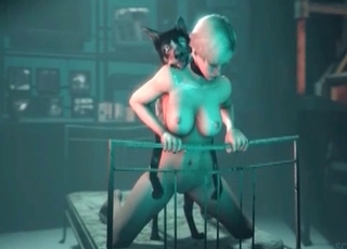 Kinky 3D zoophilia with a Doberman