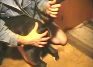 Just toying with my lovely black doggy