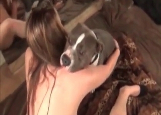 Muddy zoophile and horny as hell doggy