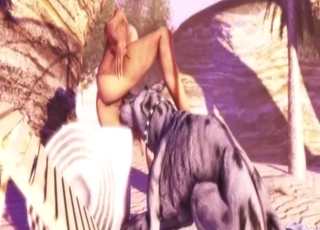 Amazing 3D beast porno action with dog