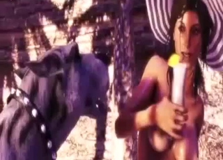 Amazing 3D beast porno action with dog