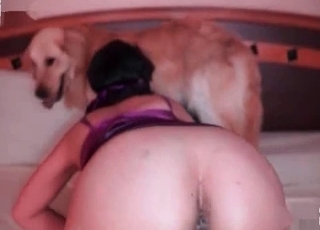 Tight girl fucking a dog