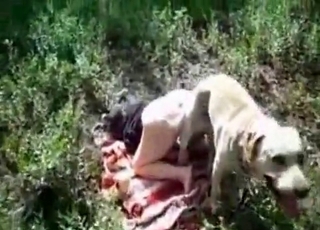 Milky doggie railing a greedy slut