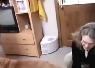 Taboo scene with a guy who jerks a dog off