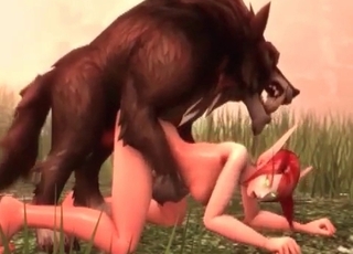 3D wolf fucking a luxurious coochie