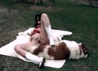 Sweet dog in the extraordinaire sex action bestiality