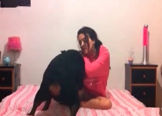 Big dark-hued mutt fucked her tight cunt