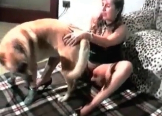 Dog gets down and dirty with the proprietor