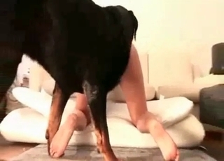 Tight cooter is getting penetrated by a rear end