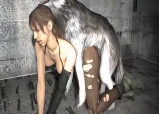 Amazingly hot 3D zoophilia sex with a gorgeous wolf