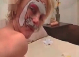 Sexy hungry doggy is licking their faces