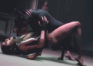 3D secretary and a hot mutt
