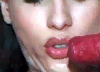 Chick wants to taste that dog cum